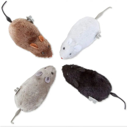 Jouet Souris à Remontoir pour Chat – Sans Piles & Réaliste