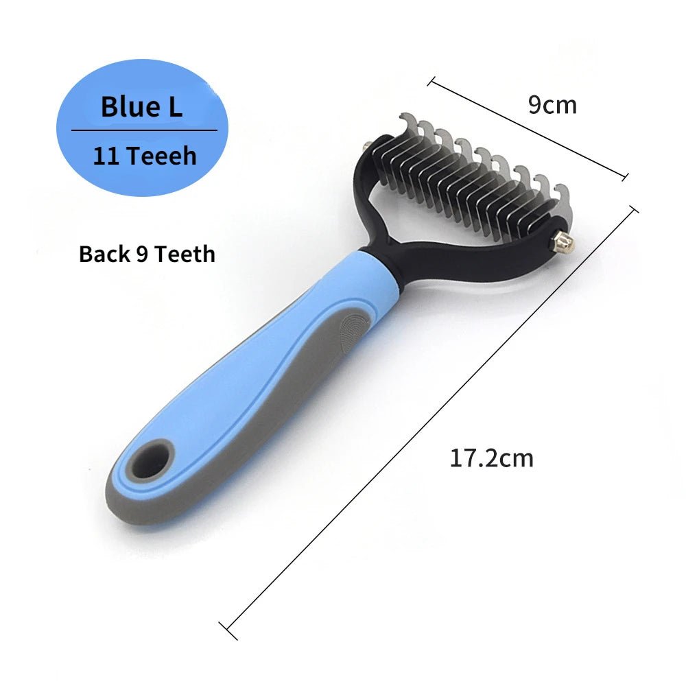 Professional Pet Deshedding Brush Dog Hair Remover Pet Fur Knot Cutter Puppy Cat Comb Brushes Dogs Grooming Shedding Supplies - FurissimoStore