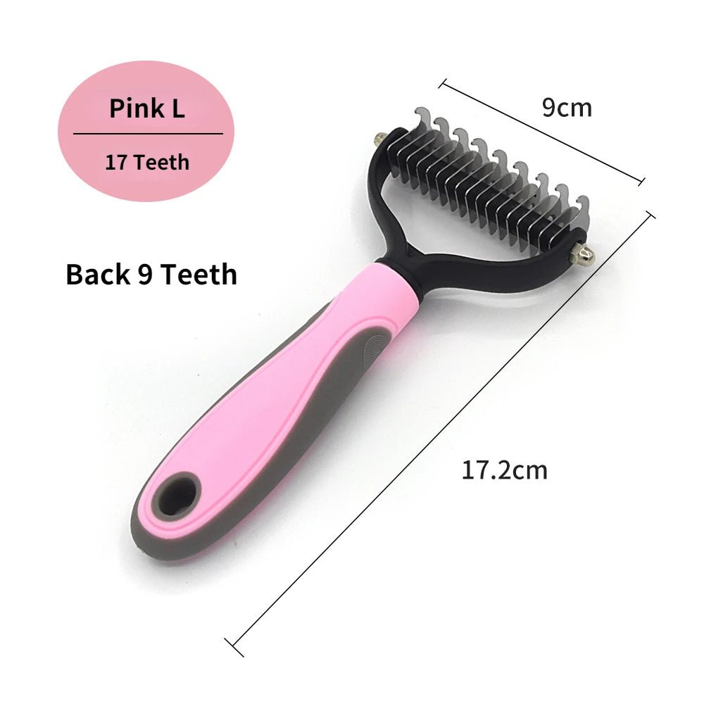 Professional Pet Deshedding Brush Dog Hair Remover Pet Fur Knot Cutter Puppy Cat Comb Brushes Dogs Grooming Shedding Supplies - FurissimoStore