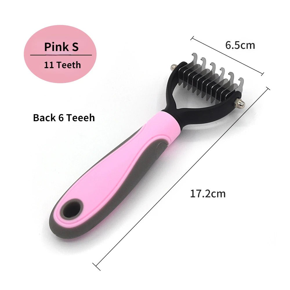 Professional Pet Deshedding Brush Dog Hair Remover Pet Fur Knot Cutter Puppy Cat Comb Brushes Dogs Grooming Shedding Supplies - FurissimoStore